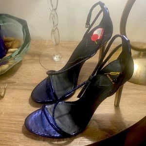 Sexy Stacy blue sandal